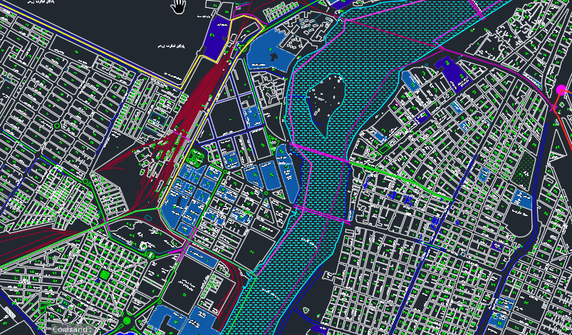 نقشه اتوکد شهر اهواز