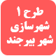 دانلود طرح 1 شهرسازی شهر بیرجند