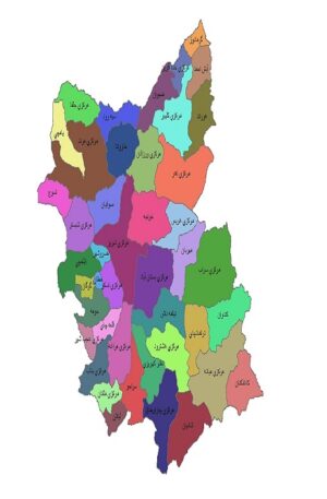 شیپ فایل بخش های استان آذربایجان شرقی