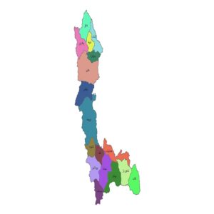 شیپ فایل ها و نقشه های تقسیمات سیاسی استان آذربایجان غربی 1399