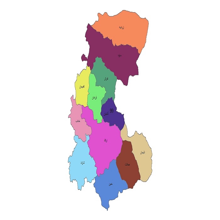 شیپ فایل ها و نقشه های تقسیمات سیاسی استان مرکزی 1399