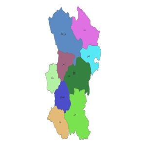 شیپ فایل ها و نقشه های تقسیمات سیاسی استان همدان 1399