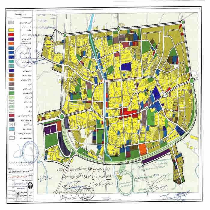 دانلود نقشه کاربری اراضی پیشنهادی شهر سراب