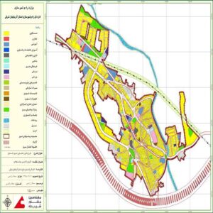 نقشه کاربري اراضي پيشنهادي شهر باسمنج