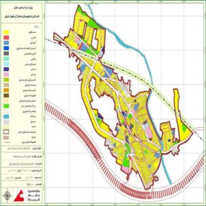 نقشه کاربری اراضی پیشنهادی شهر باسمنج
