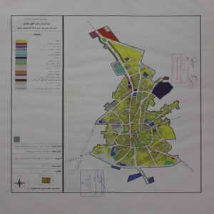 نقشه کاربری اراضی پیشنهادی شهر هریس 1391