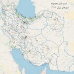 دانلود نقشه شیپ فایل محدوده شهرهای ایران 1401