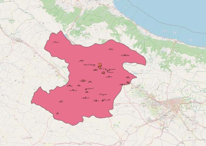 دانلود نقشه شیپ فایل محدوده شهرهای قزوین 1401