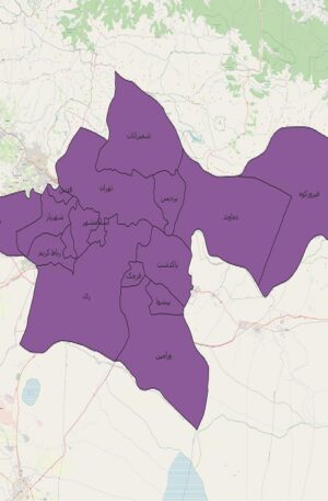 دانلود جدیدترین نقشه های تقسیمات کشوری استان تهران 1401