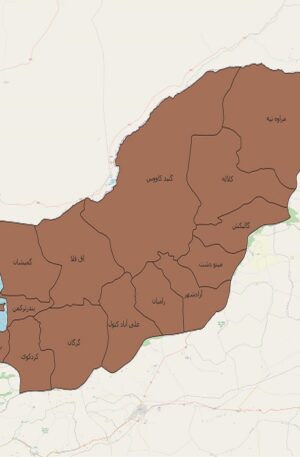 دانلود جدیدترین نقشه های تقسیمات کشوری استان گلستان 1401
