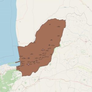 دانلود نقشه شیپ فایل محدوده شهرهای گلستان 1401