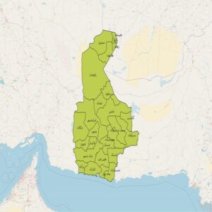 دانلود نقشه‌های شیپ فایل تقسیمات کشوری استان سیستان و بلوچستان 1401
