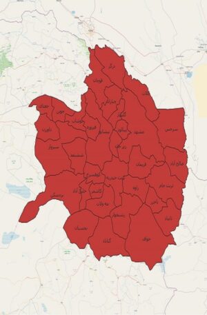 دانلود جدیدترین نقشه های تقسیمات کشوری استان خراسان رضوی 1401