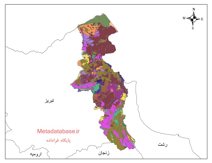 نقشه کاربری اراضی استان اردبیل