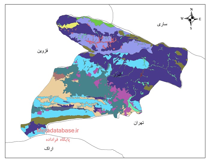 نقشه کاربری اراضی استان البرز