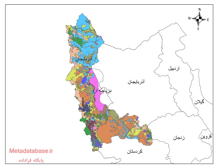 نقشه کاربری اراضی آذربایجان غربی