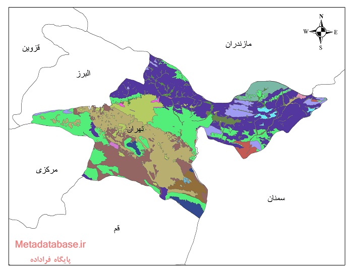 نقشه کاربری اراضی تهران