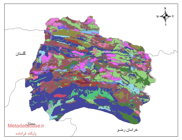 نقشه کاربری اراضی خراسان شمالی