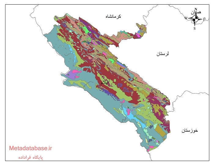 نقشه کاربری اراضی استان ایلام