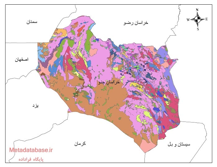 نقشه کاربری اراضی خراسان جنوبی