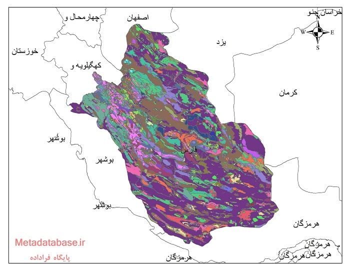 نقشه کاربری اراضی فارس