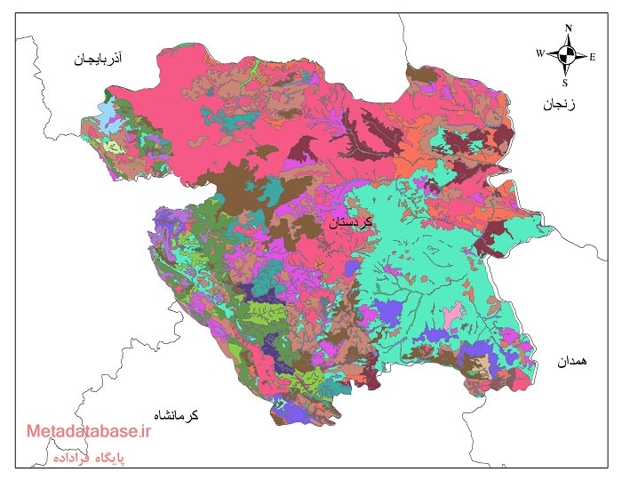 نقشه کاربری اراضی کردستان