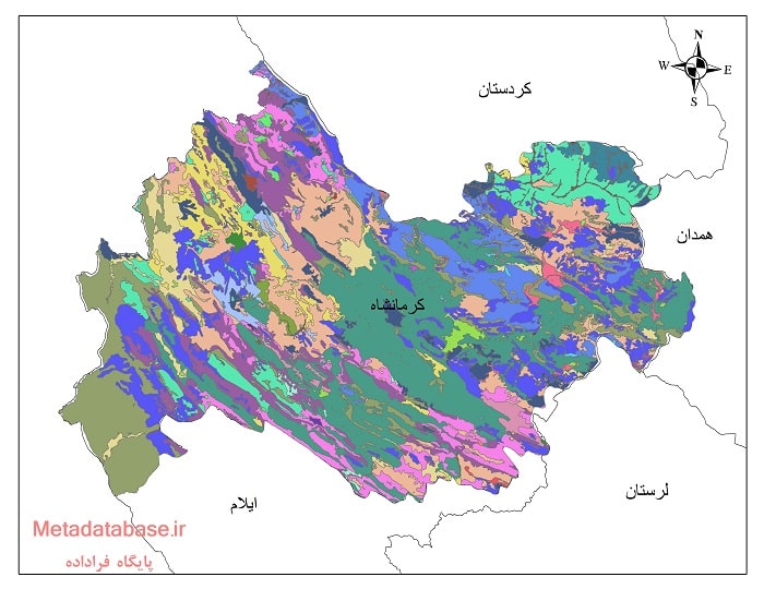 نقشه کاربری اراضی کرمانشاه