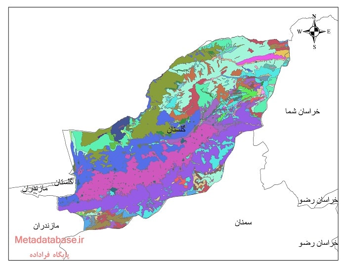 نقشه کاربری اراضی گلستان