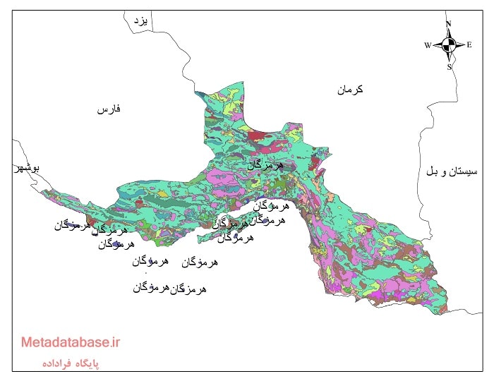نقشه کاربری اراضی استان هرمزگان