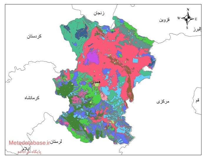 نقشه کاربری اراضی استان همدان