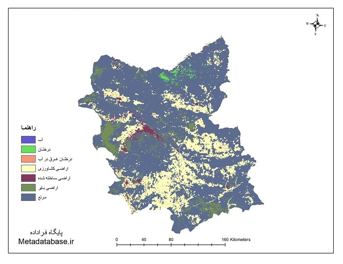 دانلود دقیق‌ترین نقشه شیپ فایل کاربری اراضی آذربایجان شرقی با دقت 10 متر