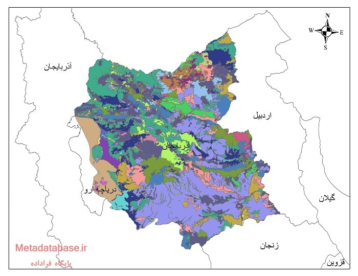 نقشه کاربری اراضی استان آذربایجان شرقی