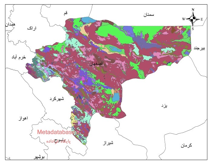 نقشه کاربری اراضی استان اصفهان