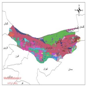 دانلود نقشه شیپ فایل کاربری اراضی مازندران