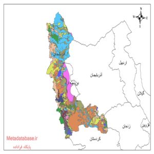 دانلود نقشه شیپ فایل کاربری اراضی آذربایجان غربی