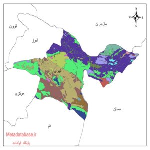 دانلود نقشه شیپ فایل کاربری اراضی تهران
