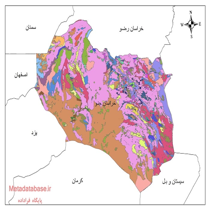 دانلود نقشه شیپ فایل کاربری اراضی خراسان جنوبی