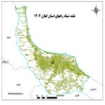 دانلود جدیدترین نقشه شیپ فایل شبکه راههای استان گیلان