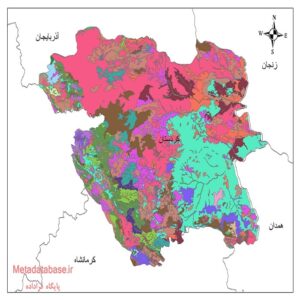 دانلود نقشه شیپ فایل کاربری اراضی کردستان