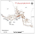 دانلود جدیدترین نقشه شیپ فایل شبکه راههای استان هرمزگان
