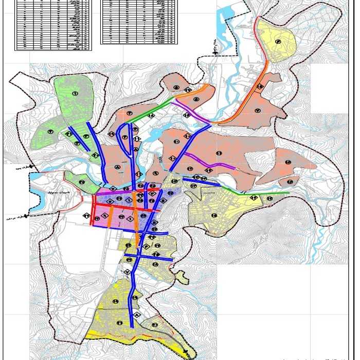 دانلود طرح جامع مهاباد 1391 + آلبوم نقشه‌ها