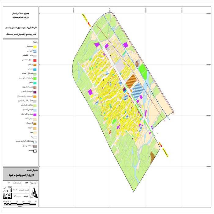دانلود طرح جامع-تفصیلی شهر بنک 1393 + آلبوم نقشه ها