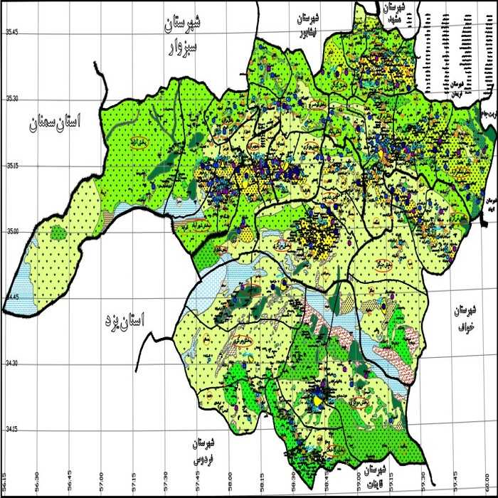 دانلود طرح جامع شهر بجستان + آلبوم نقشه ها