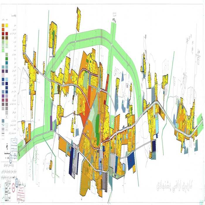 دانلود طرح توسعه و عمران و حوزه نفوذ شهر لامرد + آلبوم نقشه ها
