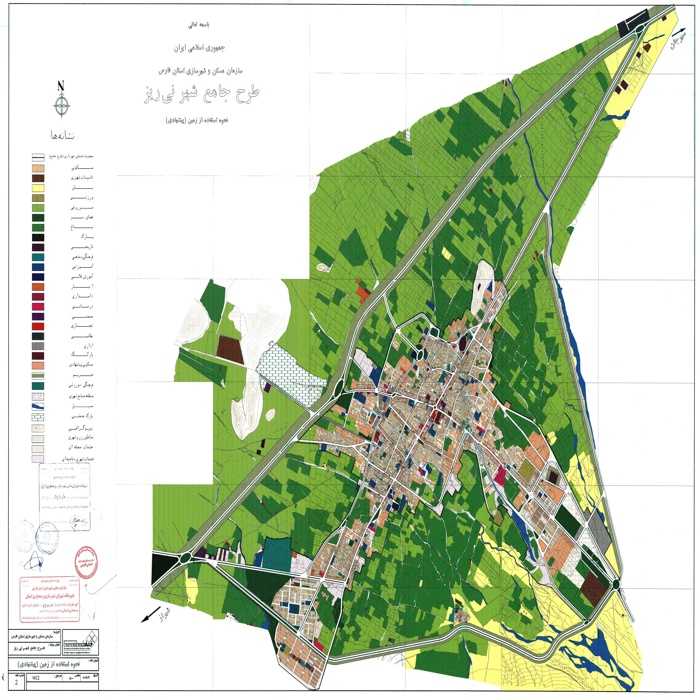 دانلود طرح جامع شهر نیریز + آلبوم نقشه ها