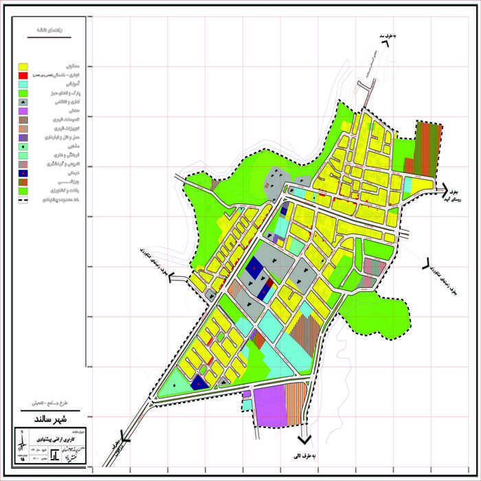 دانلود طرح جامع – تفصیلی شهر سالند + آلبوم نقشه ها