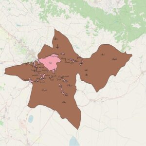دانلود نقشه شیپ فایل محدوده شهرهای تهران 1401